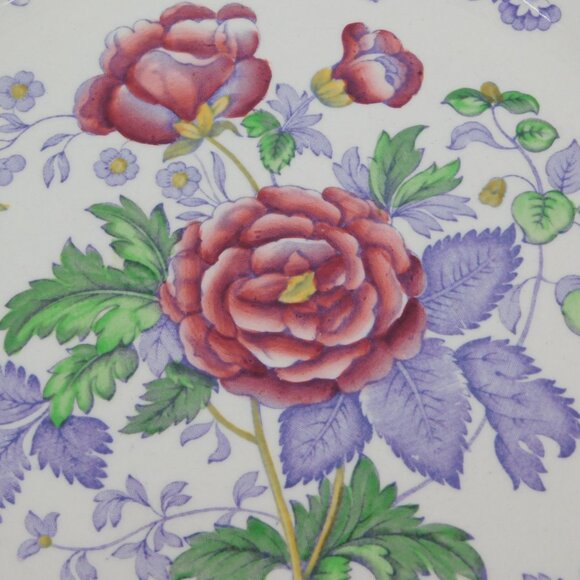 Lot of 2 Spode Mayflower Dinner Plate 10.5" dia Gadroon Edge Bone China Vintage - Picture 4 of 9